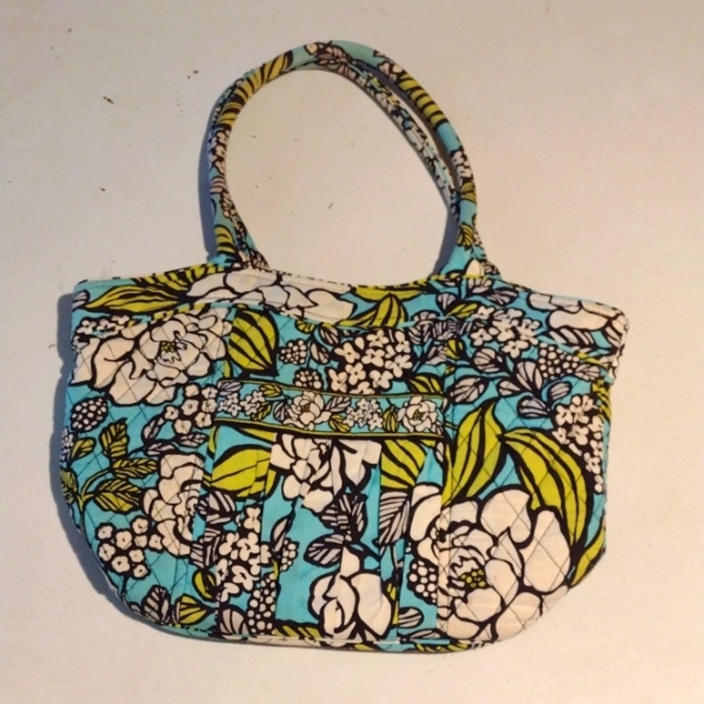 Vera Bradley over the shoulder bag. Turquoise with flowers